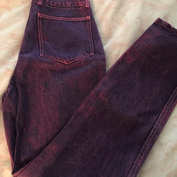 Purple washed denim straight leg size 11/12 jeans. - Picture 1 of 7